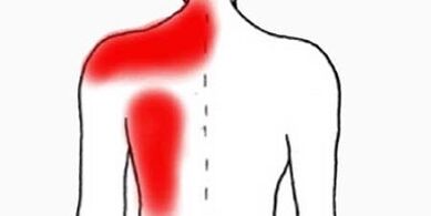 dolore sotto la scapola sinistra dalla parte posteriore